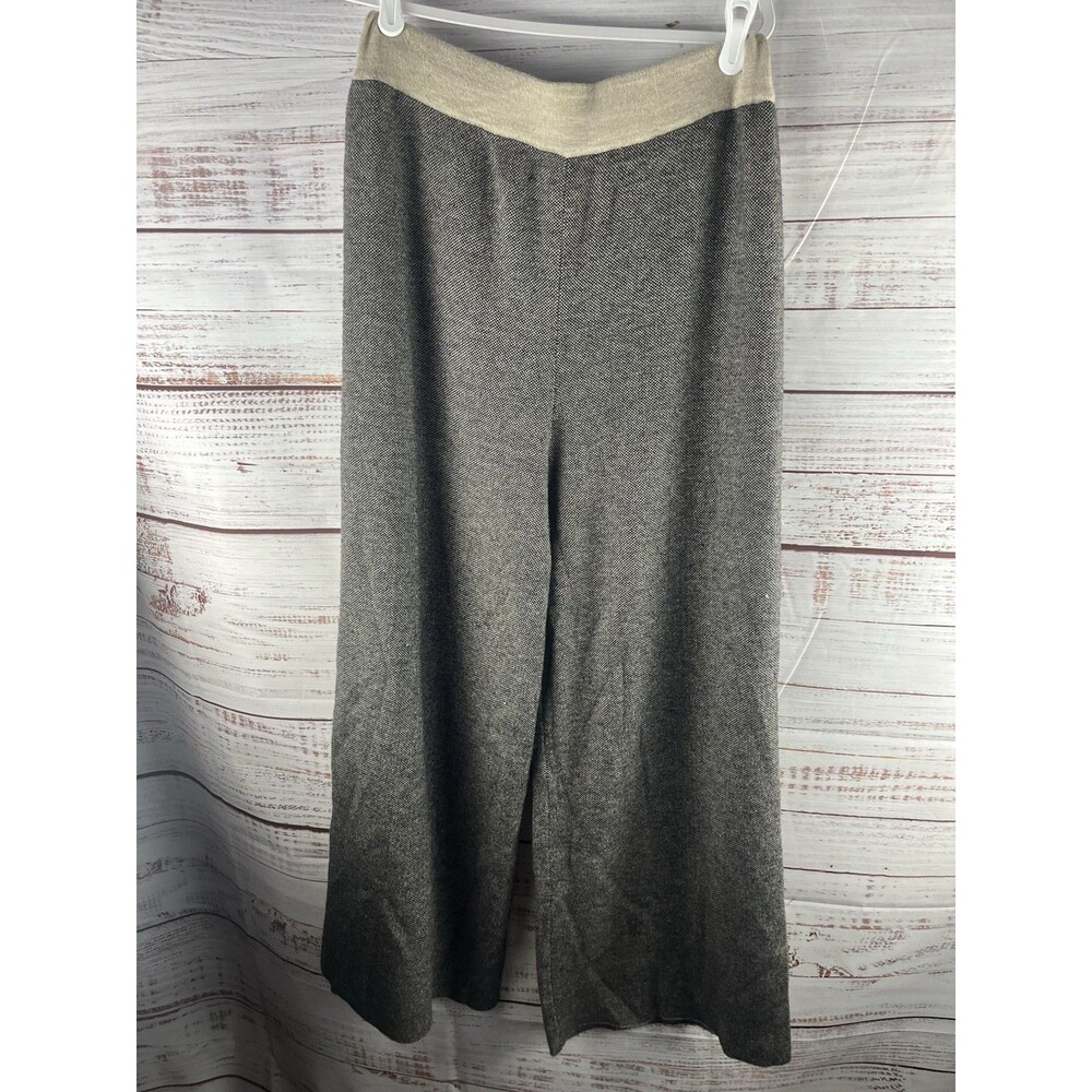 Sisters Stretchy Wide Legs Pants Women’s Large Gray Elastic Waist